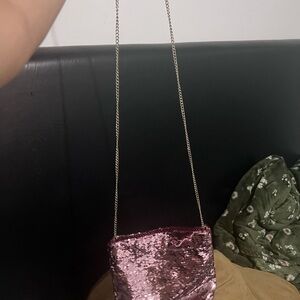 Pink Sequin Shoulder Bag